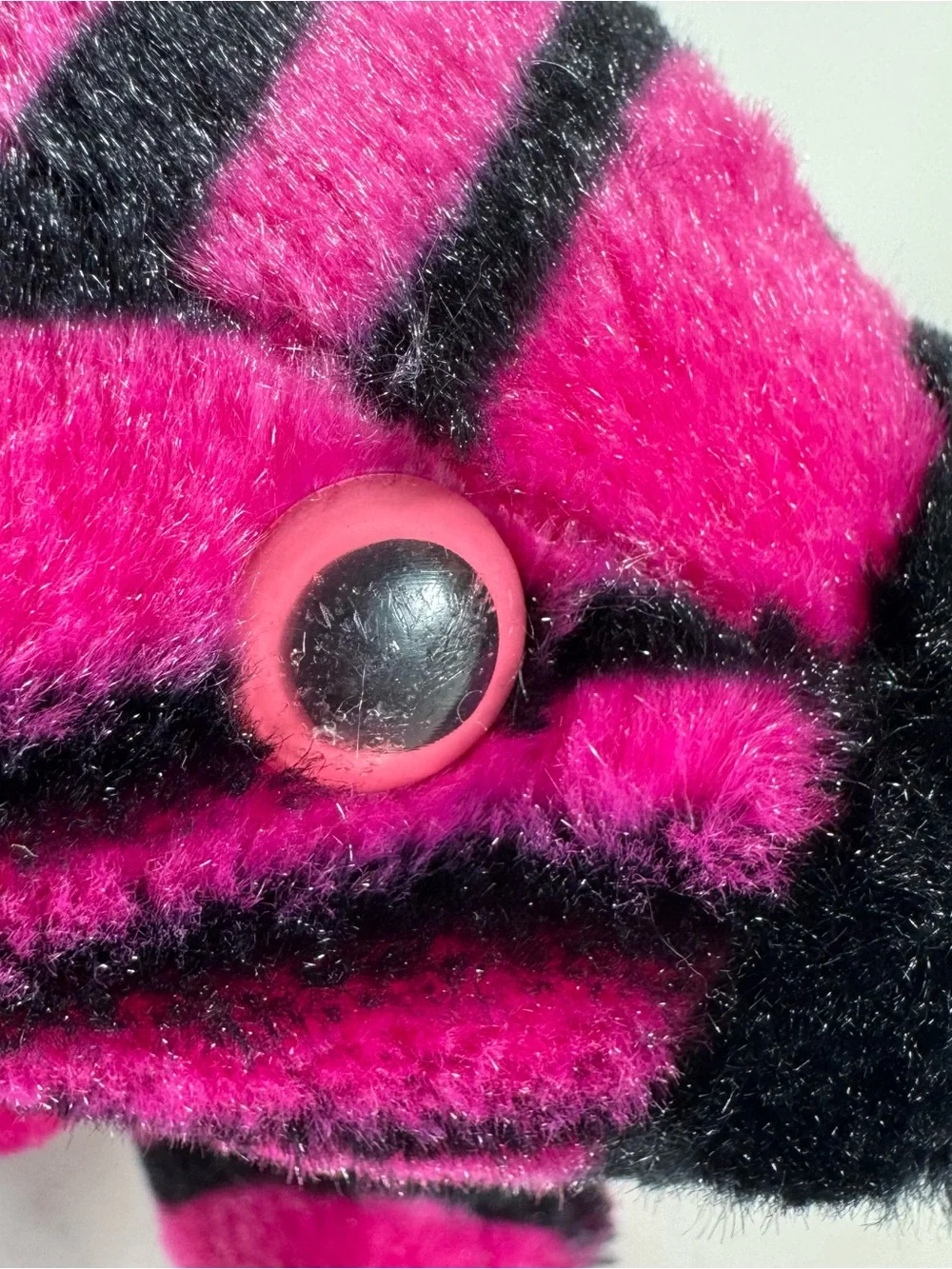 Fiesta Plush Pink Black Striped Zebra 10